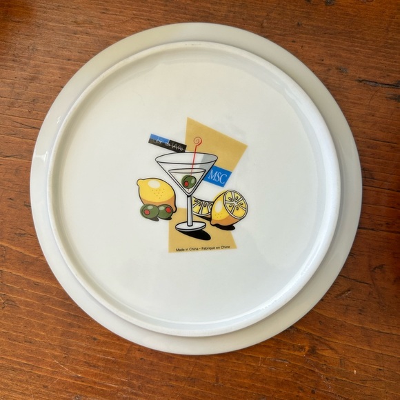 Martini Motif Side Plates - Picture 3 of 3